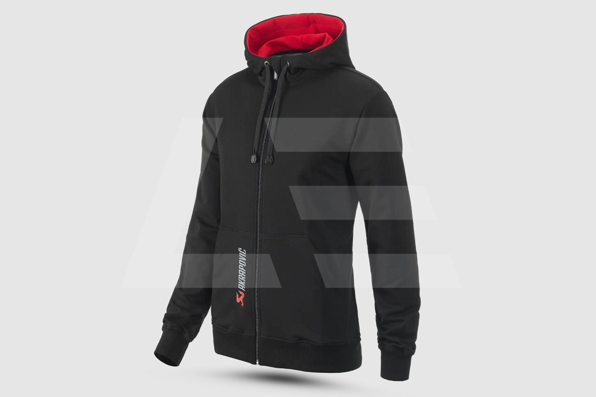 Akrapovic Толстовка худи мужская, черная XL-size Изображение №1