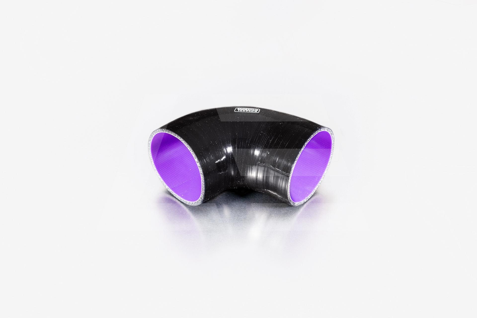 EPMAN Патрубок силиконовый 89мм, 90°, черный Изображение №1