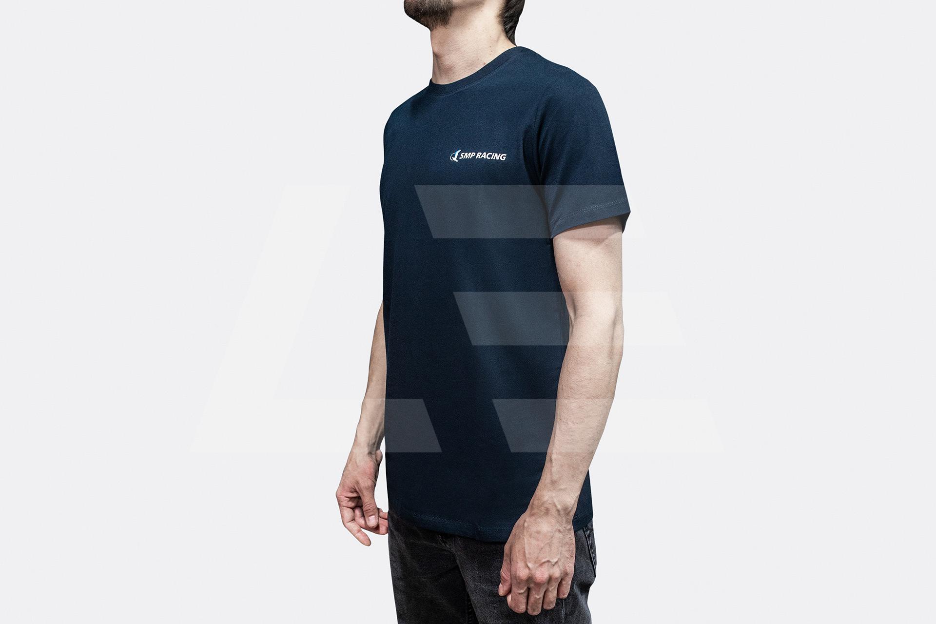 SMP RACING Футболка синяя, мужская Изображение №2