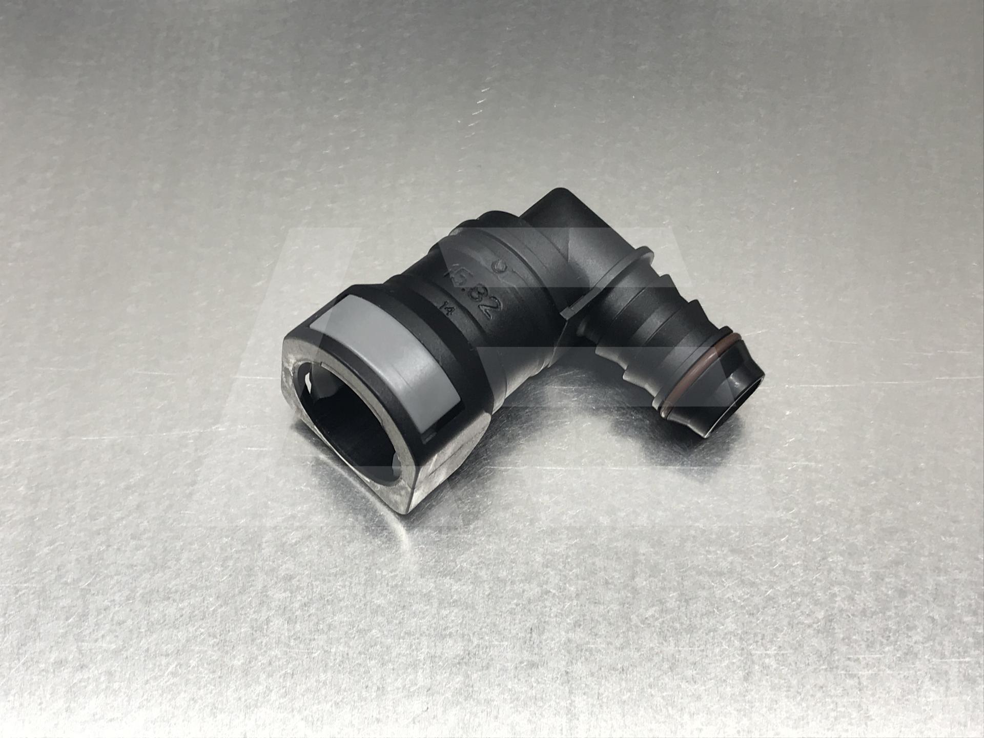 AlwayTec Фитинг быстросъемный топл H1 Φ15.82-ID14 90 °, пластик Single button Изображение №1