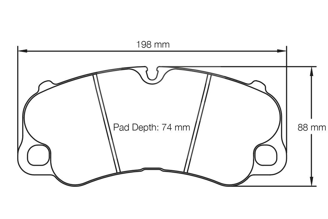 PAGID Колодки тормозные Porsche передние, состав RSC1 Изображение №1