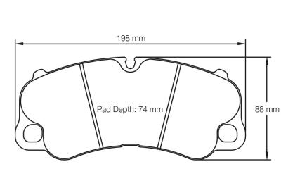 PAGID Колодки тормозные Porsche передние, состав RSC1 Фото