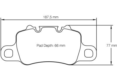 PAGID Колодки тормозные Porsche задние, стостав RSC1 Фото