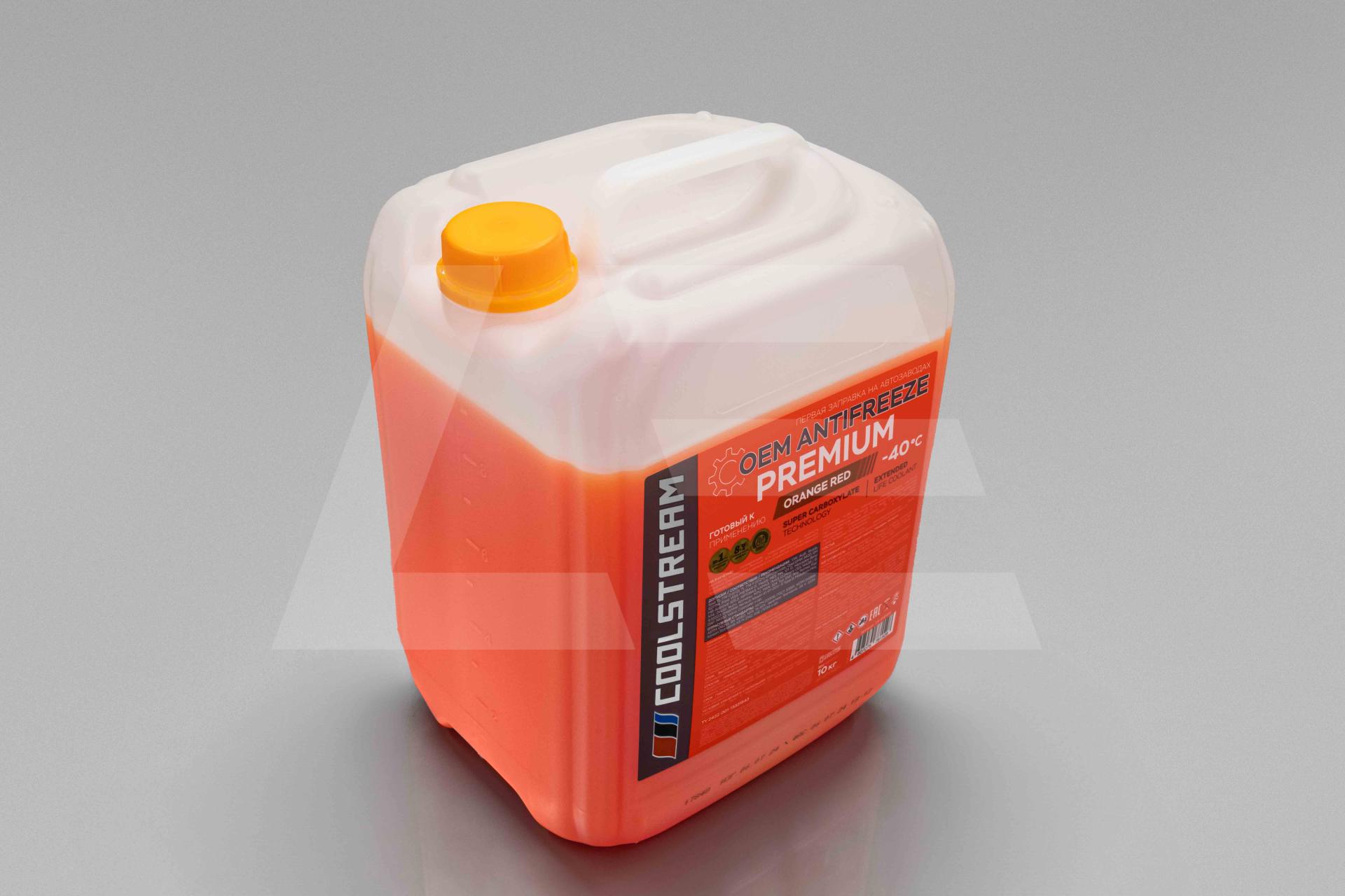 CoolStream Антифриз Premium G12+ готовый -40 оранжевый 10кг Изображение №1