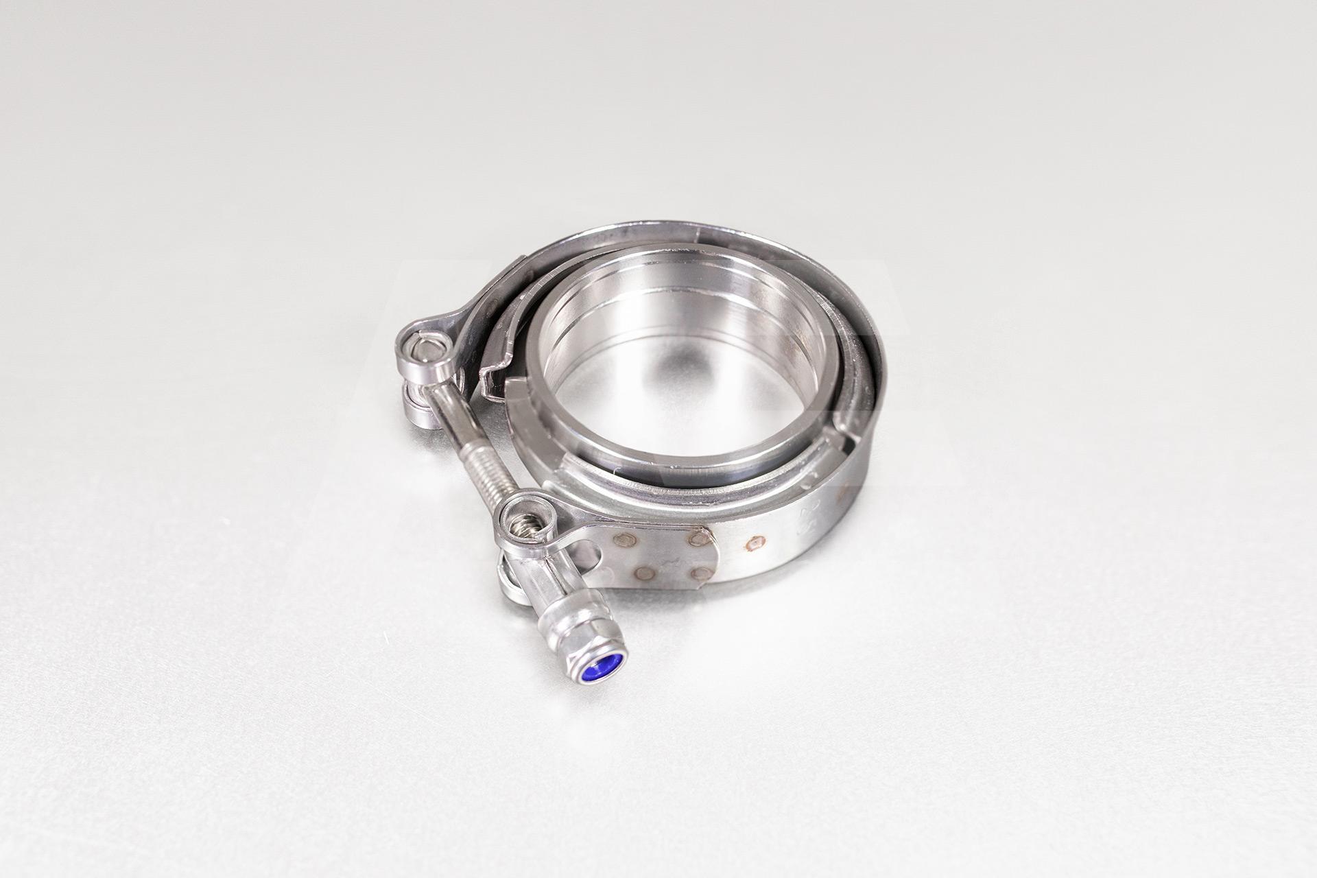 EPMAN Хомут V-Band с фланцами 2.5" (63мм) с проточкой папа-мама Изображение №1