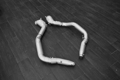 REDSTAR EXHAUST Приемные трубы (Downpipes) Mercedes-AMG G63 (W465) спорткаты HJS с термозащитой Фото