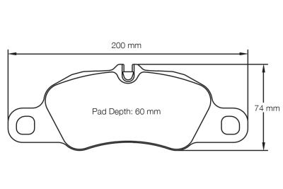 PAGID Колодки тормозные Porsche передние, состав RSL1 Фото