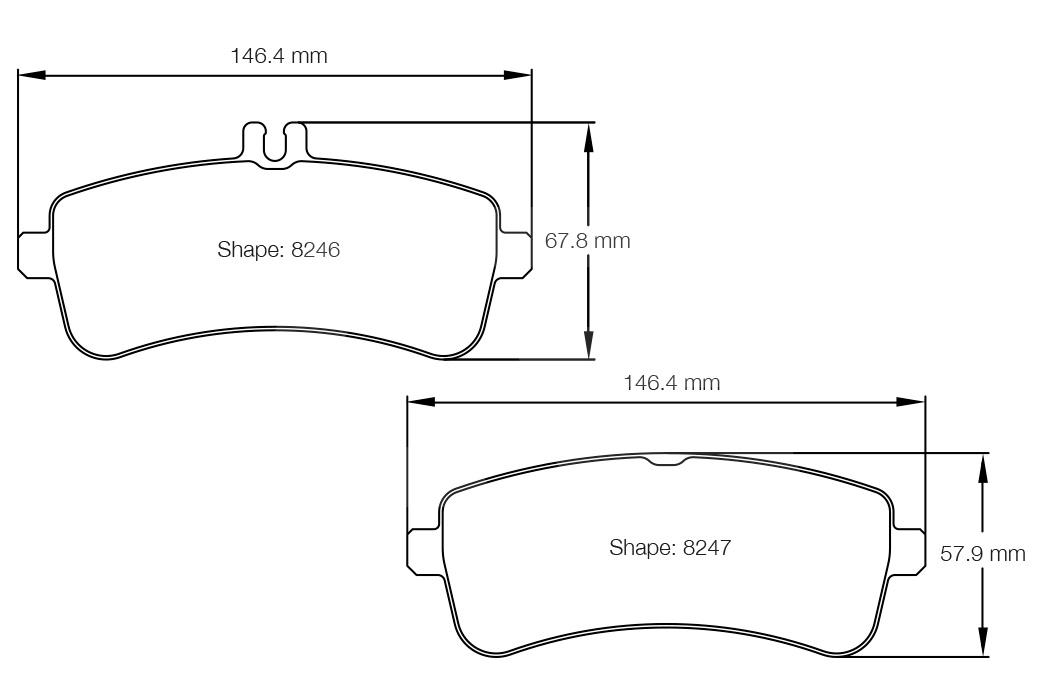 PAGID Колодки тормозные Mercedes задние, состав RSL29 Изображение №1