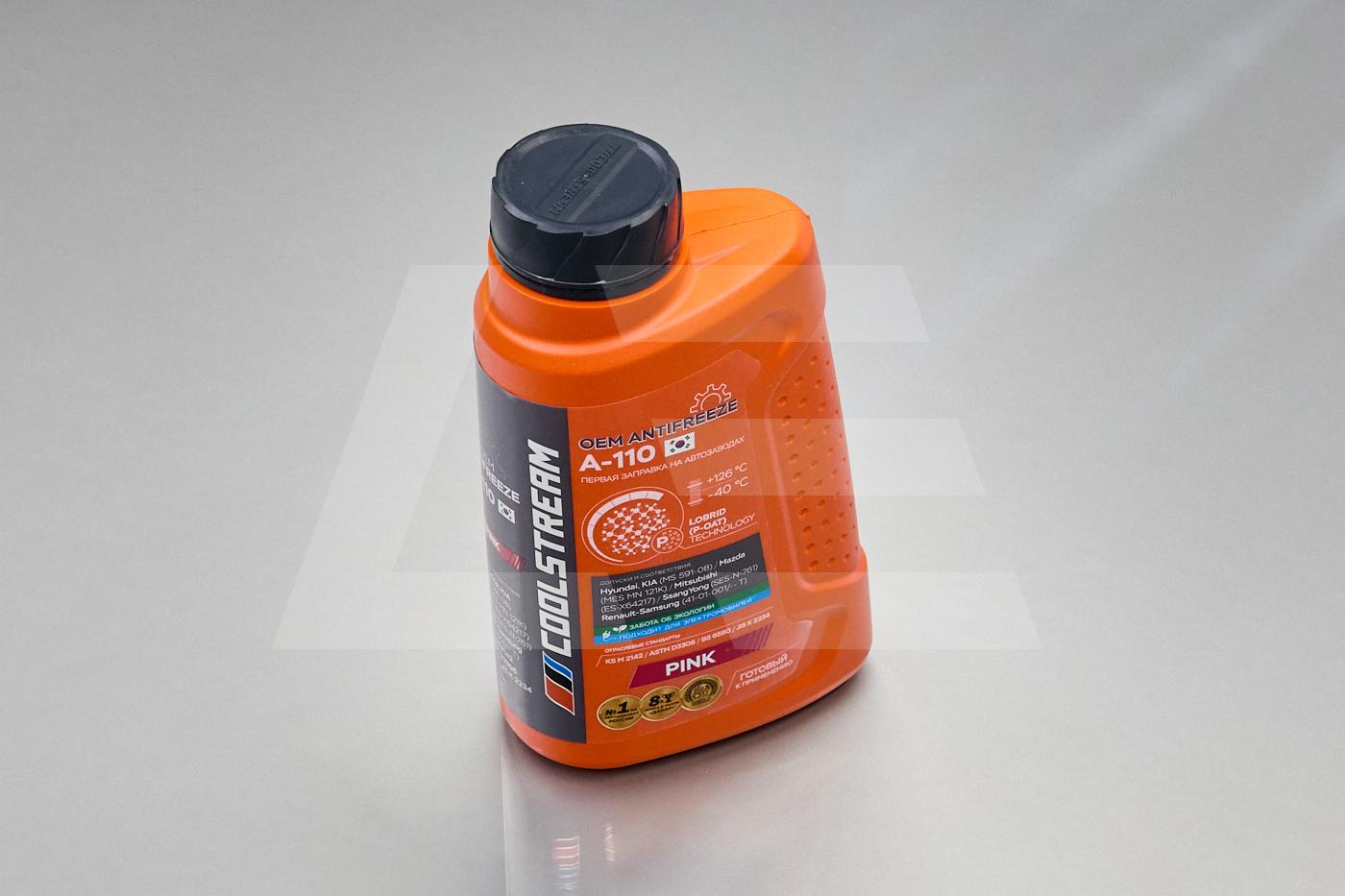 CoolStream Антифриз A-110 готовый -40 розовый 1кг Изображение №1