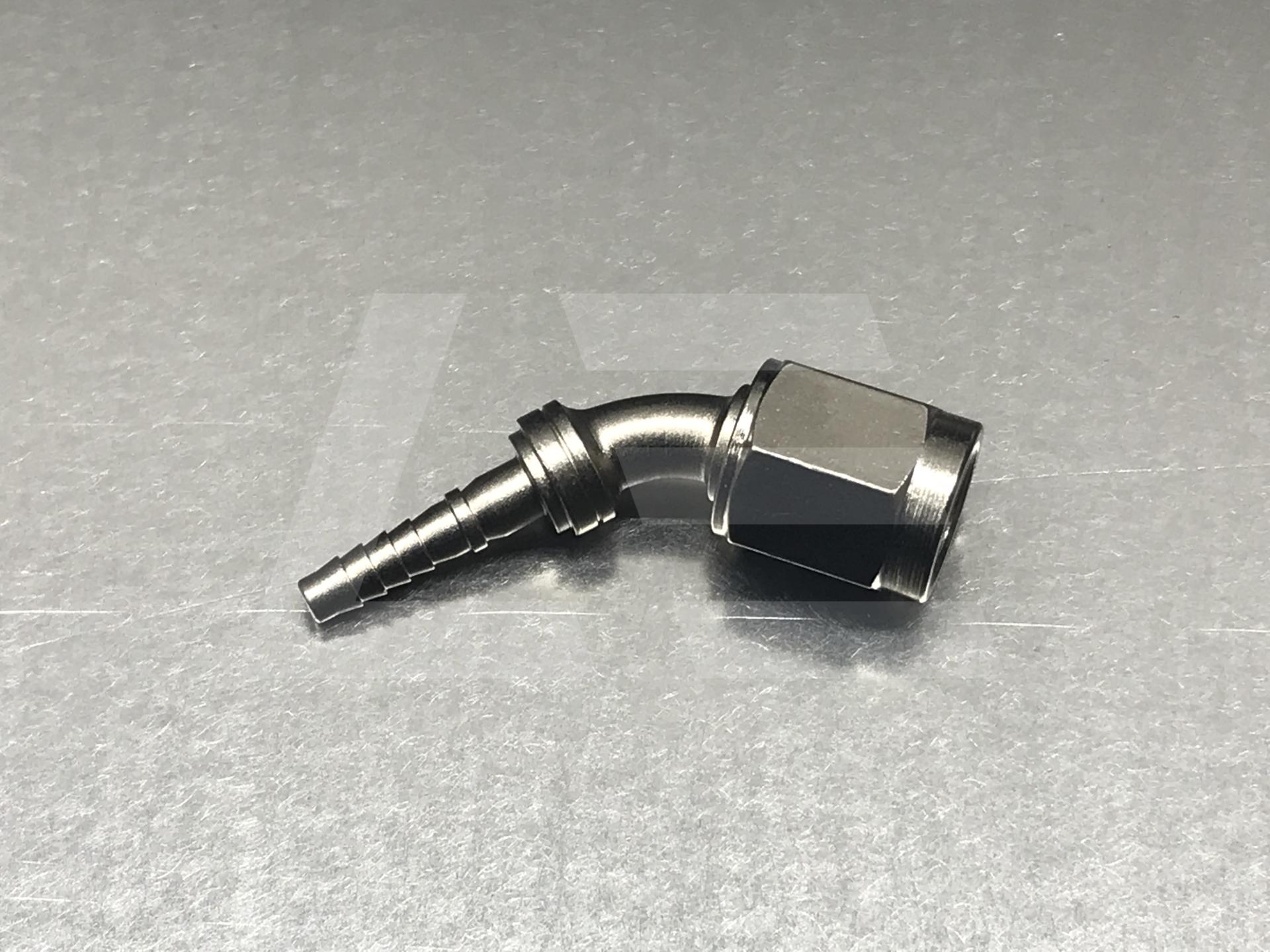 XRP Фитинг AN4 45°, под тефлоновый шланг PTFE, SS Изображение №1