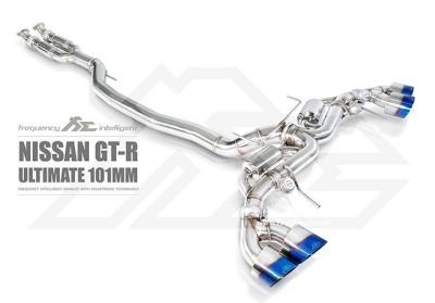 FI Exhaust Выхлопная система Ultimate Power Nissan GT-R R35 VR38DETT, насадки Silver Фото