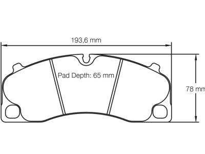 PAGID Колодки тормозные Porsche передние, состав RSL1 Фото