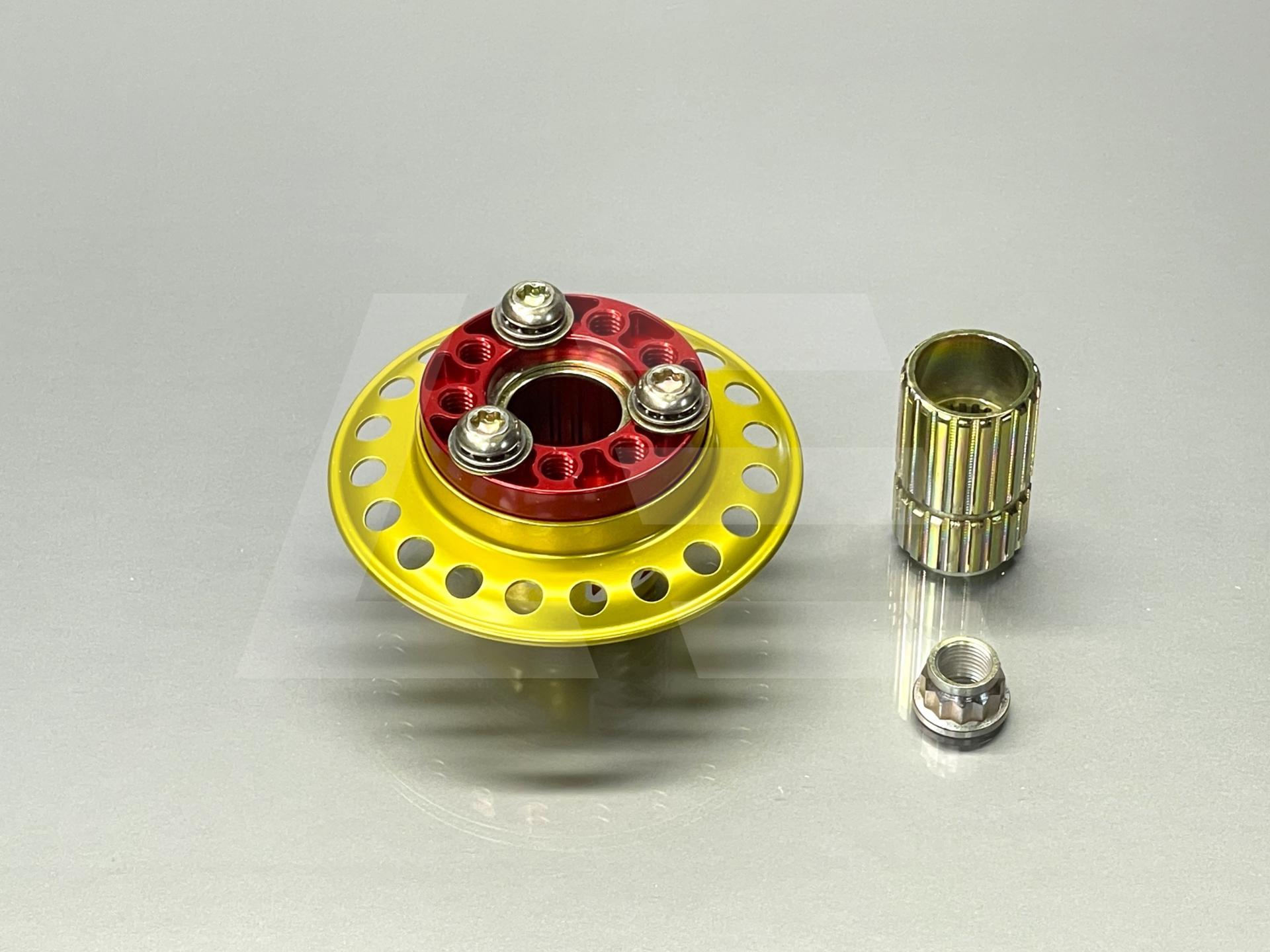 Woodward Steering Адаптер руля (FIA-yellow) быстросъемный Ball-Lock Изображение №1