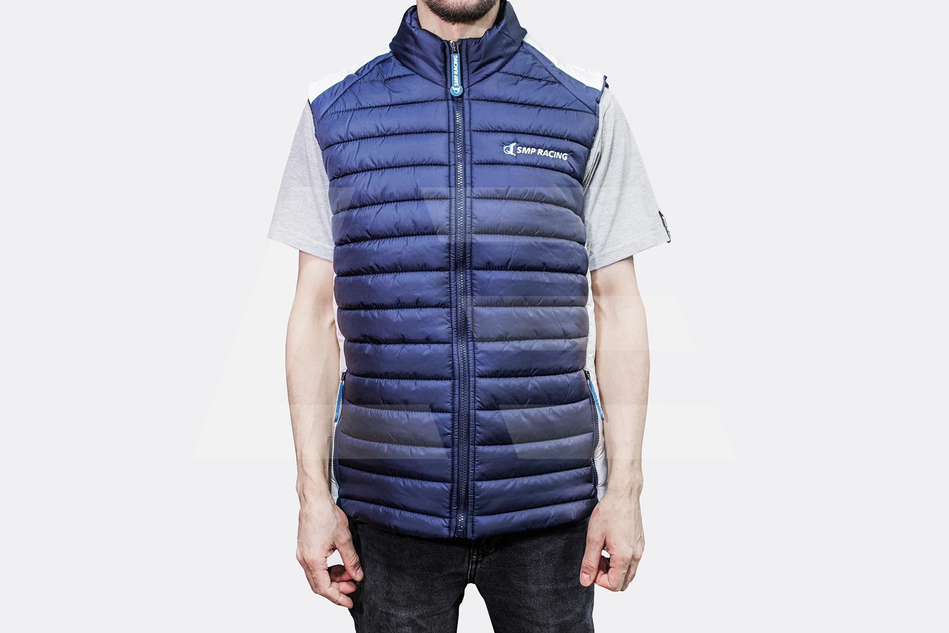 SMP RACING Жилет утепленный синий, мужской Изображение №1