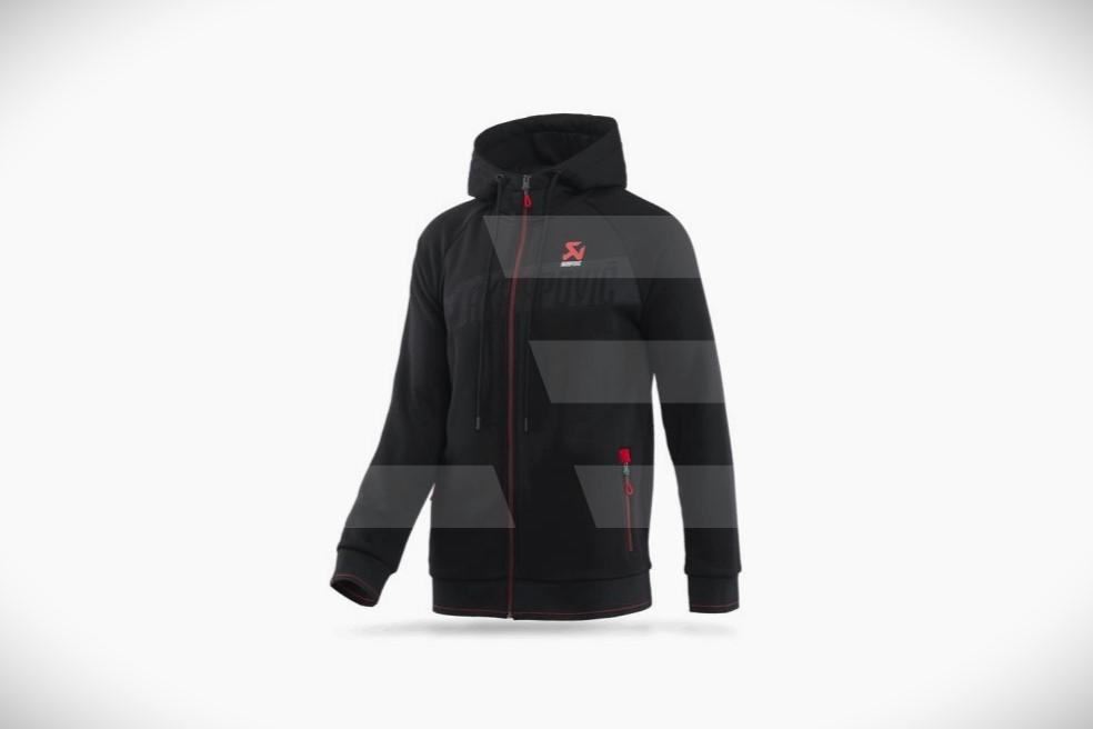 Akrapovic Толстовка худи мужская, черная M-size New Design Изображение №3