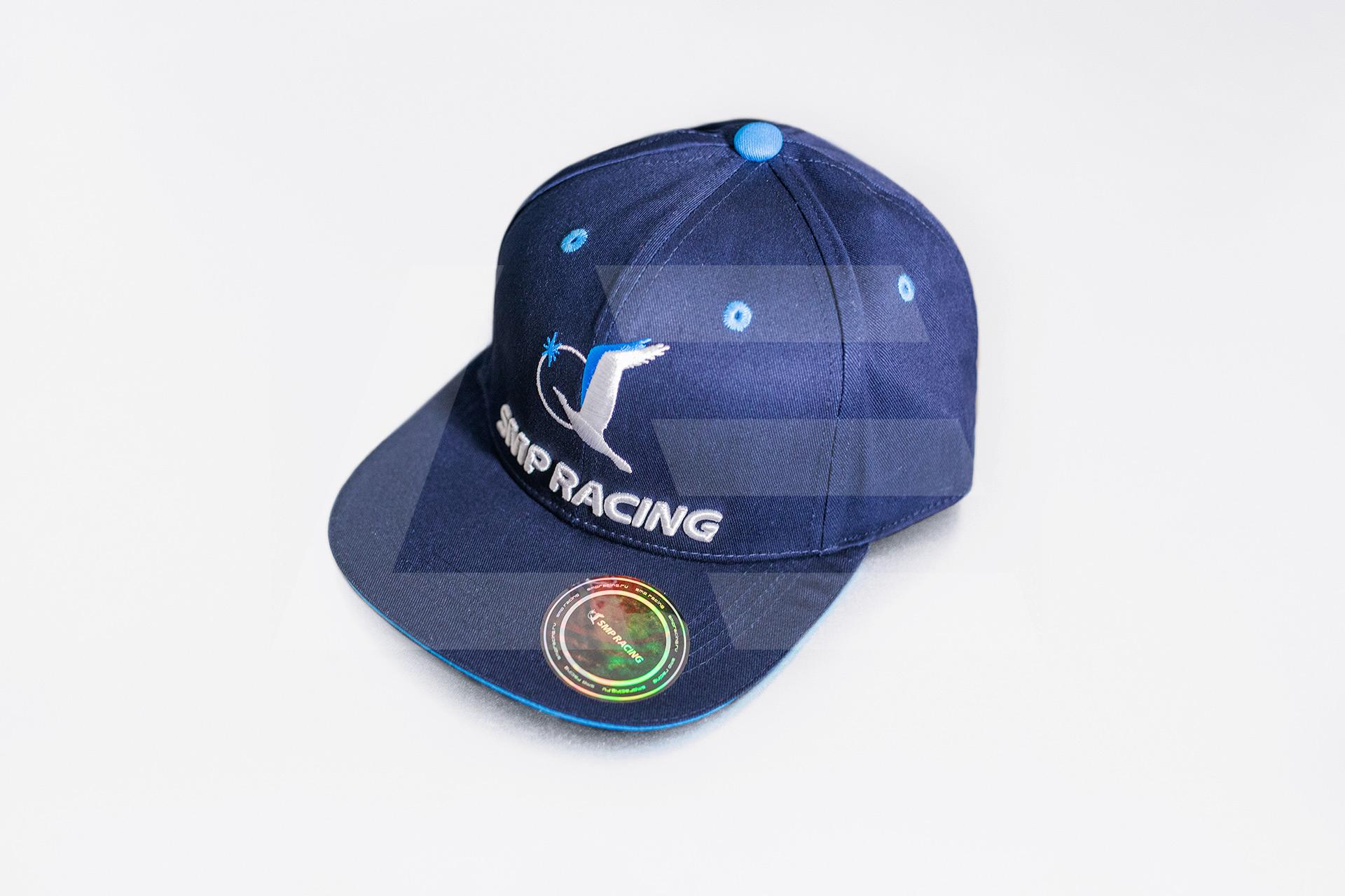 SMP RACING Кепка синяя, прямой козырек Изображение №1