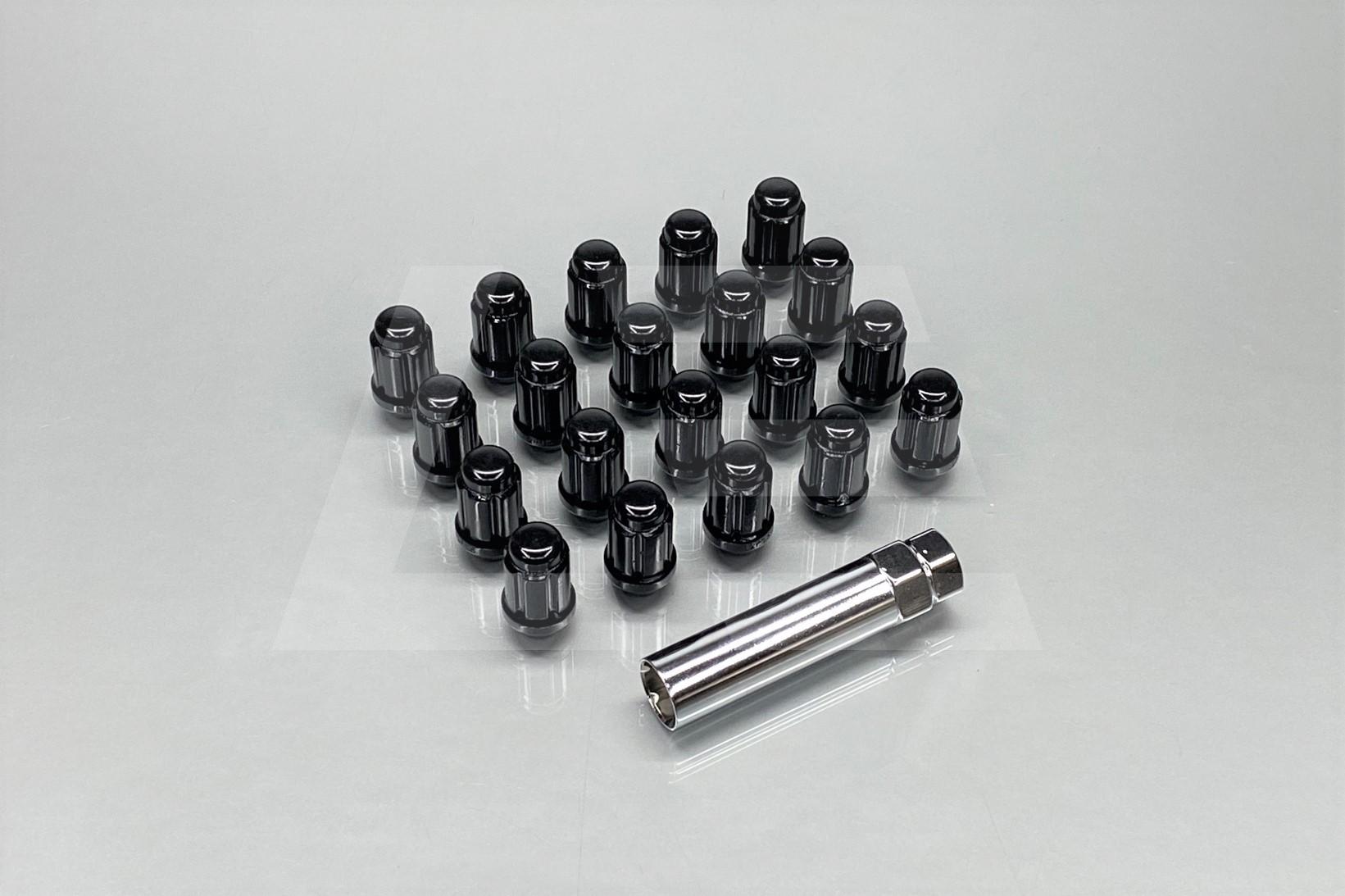 Muteki Гайки колесные М12*1,5, черный, комплект, закрытые Изображение №1