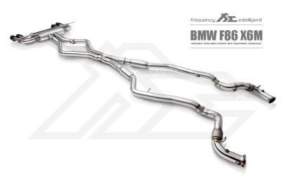 FI Exhaust Выхлопная система BMW X6M F86 / X5M F85, насадки серебро Фото