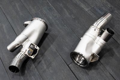 REDSTAR EXHAUST Приемные трубы (Downpipes) Porsche 911 Turbo (992) без катализатора, Inconel 625 Фото