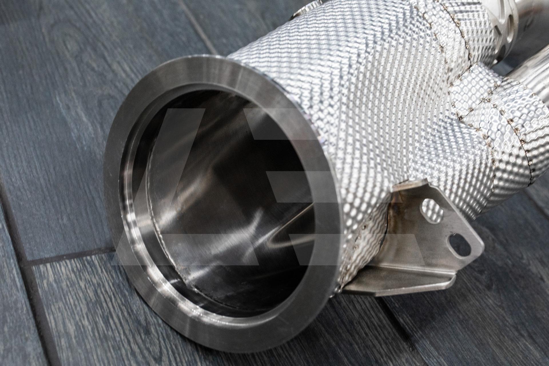 REDSTAR EXHAUST Приемные трубы (Downpipes) Porsche 911 Turbo (992) без катализатора, Inconel 625 Изображение №3