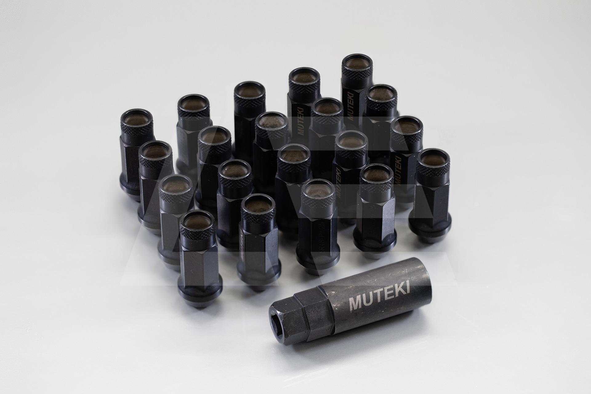 Muteki Гайки колесные М12*1,25, черный, комплект, SR48 Изображение №1