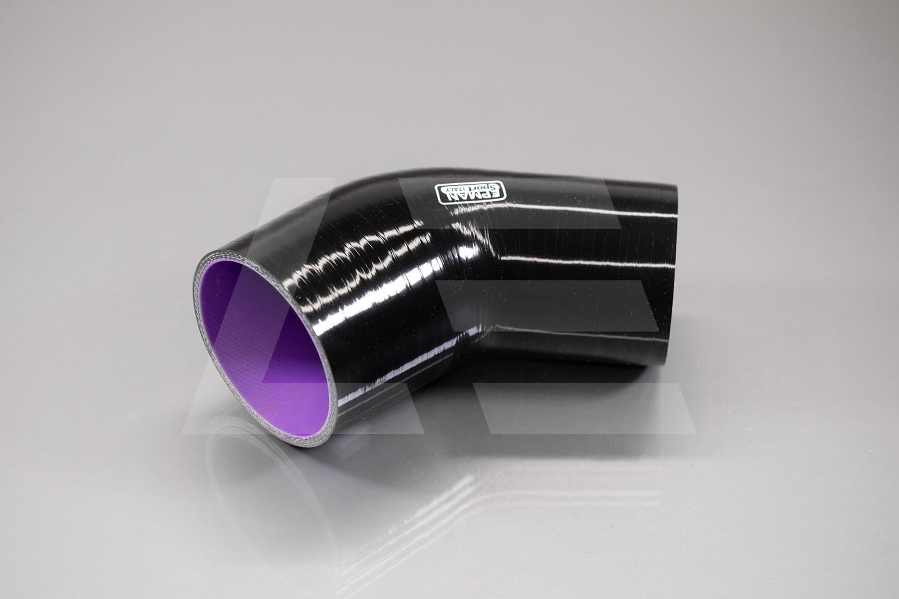 EPMAN Патрубок силиконовый 76-102мм 45°, черный Изображение №1