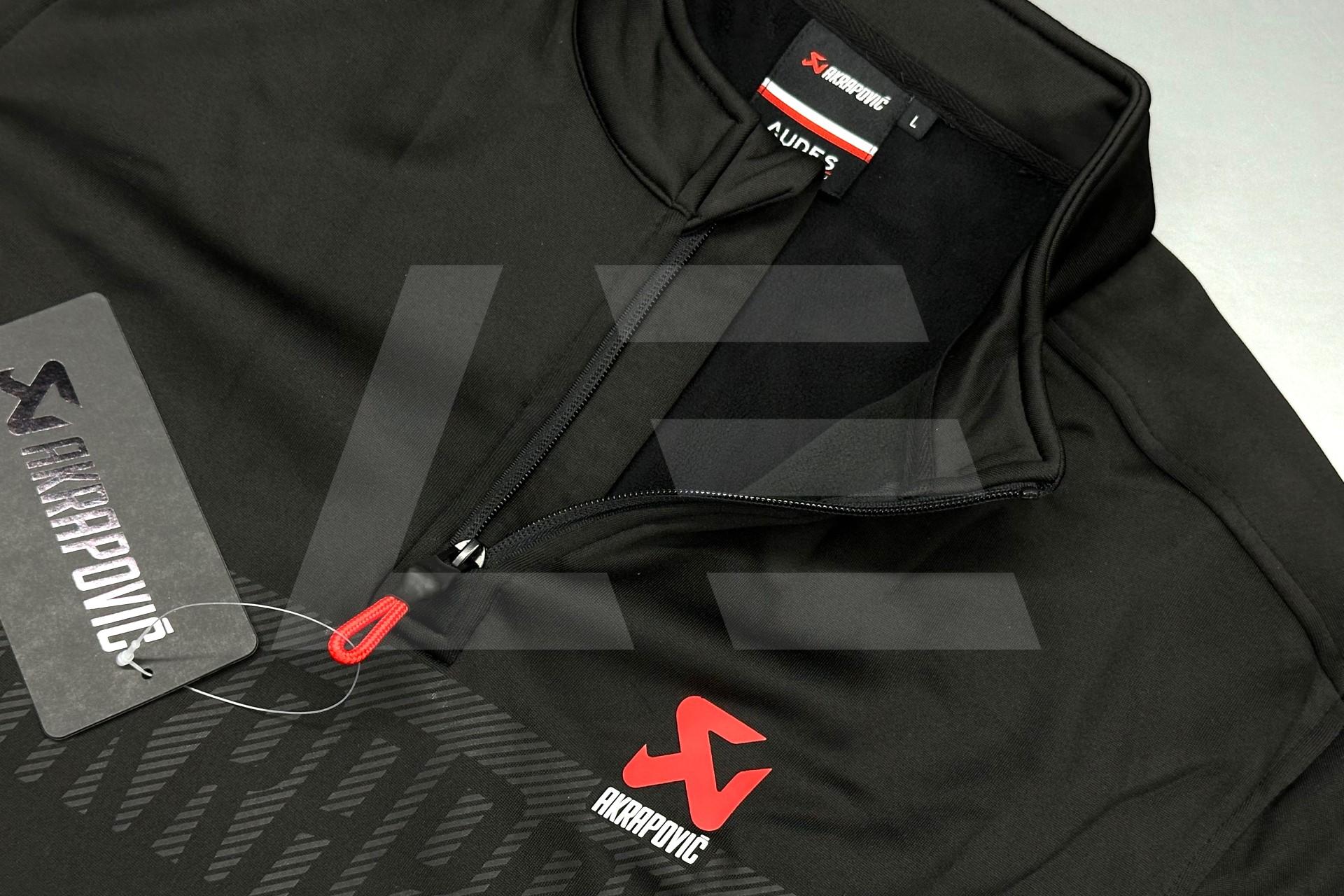 Akrapovic Толстовка лонгслив мужская, черная XL-size New Design Изображение №1