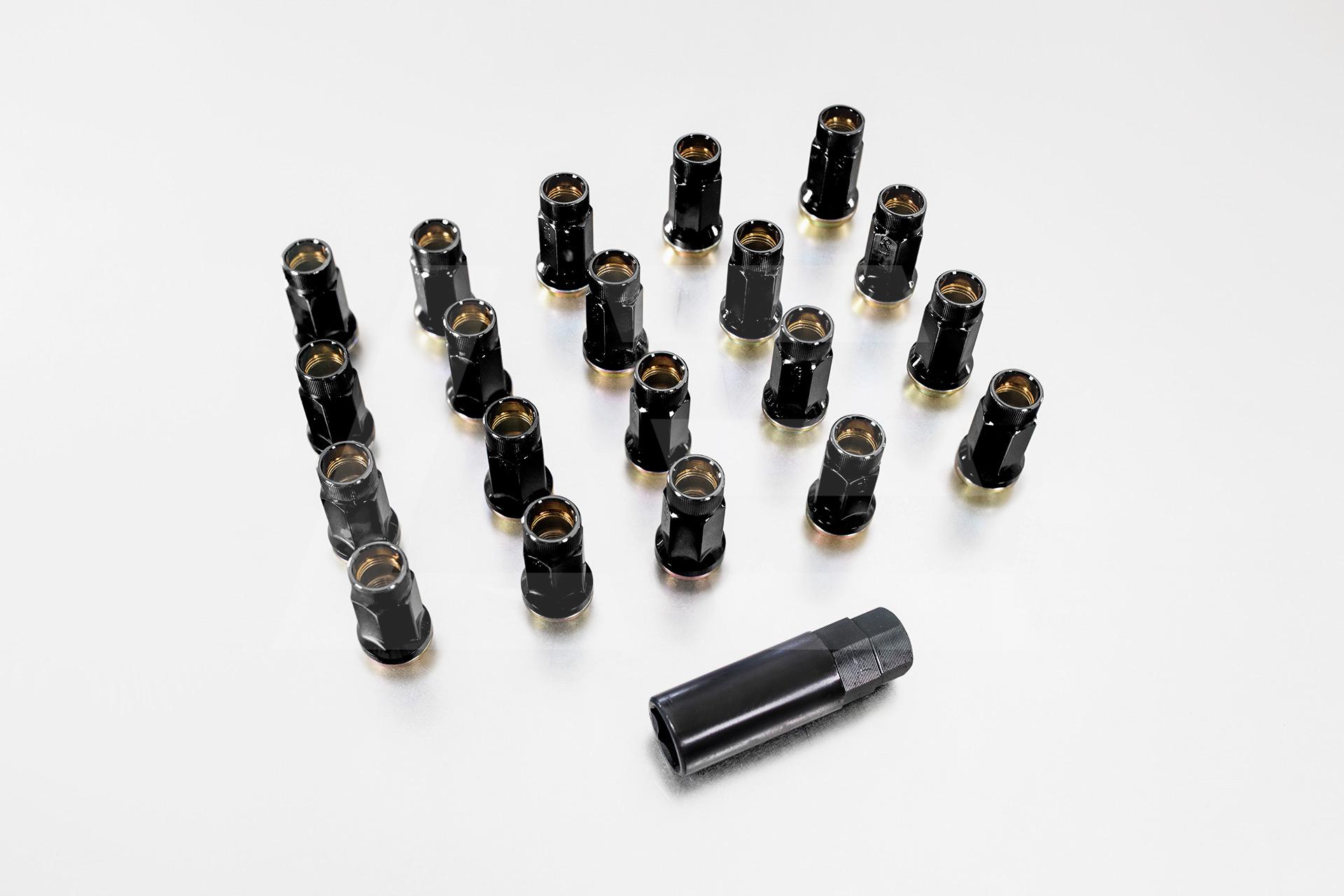 Muteki Гайки колесные М12*1,5, черный, комплект, SR45R Изображение №1