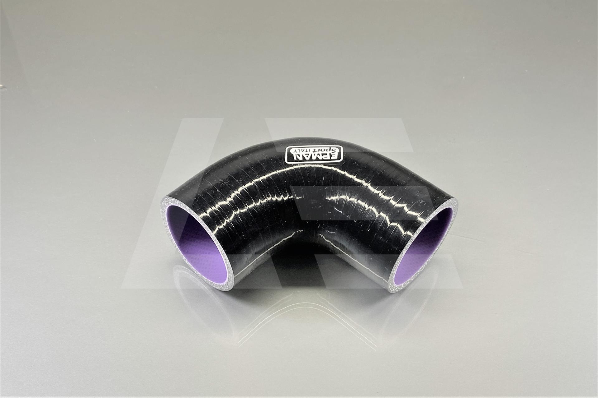EPMAN Патрубок силиконовый 45мм 90°, черный Изображение №1