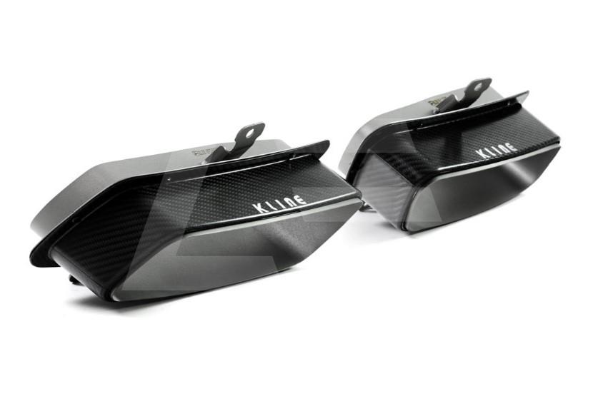 Kline Innovation Насадки выхлопной системы Porsche 992 Turbo, карбон, (rectengular) Изображение №1