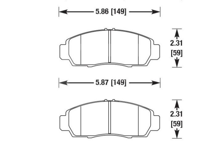 HAWK Performance Колодки тормозные передние, состав HP Plus Изображение №1