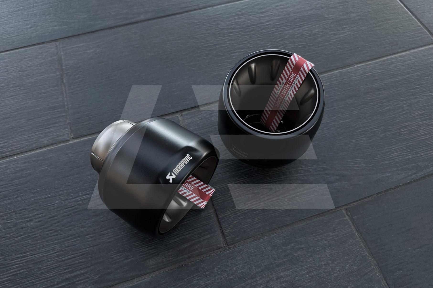 Akrapovic Насадки выхлопной системы (Titanium Black) Porsche 718 Cayman GTS / Boxster GT Изображение №1