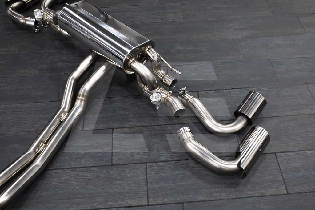 Power Craft Выхлопная система для Lamborghini URUS (полированные насадки 4x100 мм, пульт Изображение №4