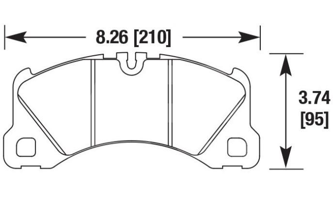 HAWK Performance Колодки тормозные Porsche передние, состав PC (Performance Ceramic) Изображение №1