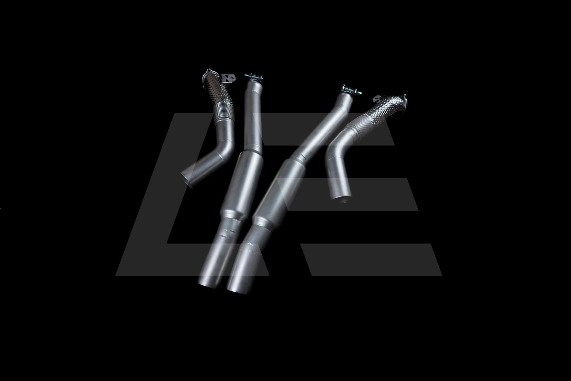 Be Solve System BS Мидпайпы (Link Pipe Set) Audi RS6 / RS7 (C8), с термозащитой Изображение №1