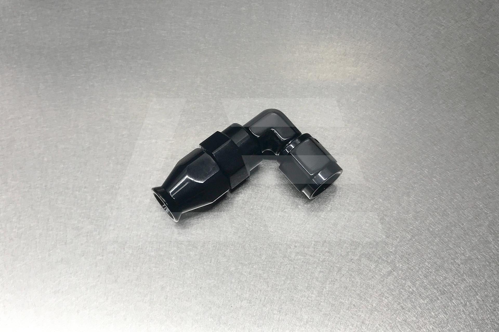 Фитинг AN4 90°, под тефлоновый шланг PTFE, усиленный, AL Изображение №1