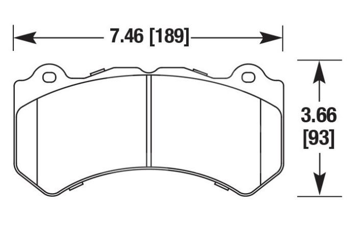 HAWK Performance Колодки тормозные передние, состав DTC-60, 6pot Изображение №1