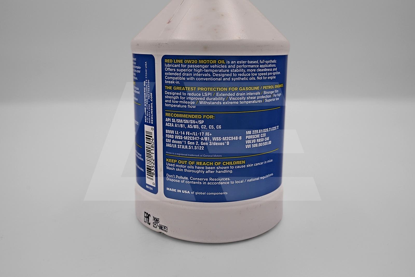 Red Line Oil Масло моторное 0W-20 0,95л Изображение №5