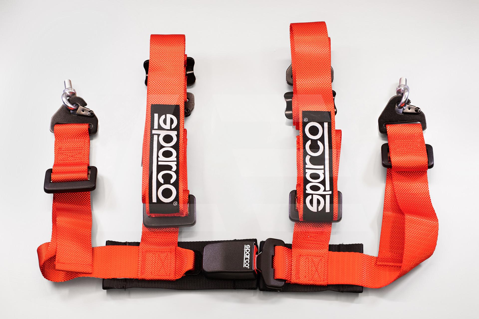 SPARCO Ремни безопасности 4-точечные 2"+2", красные Изображение №1