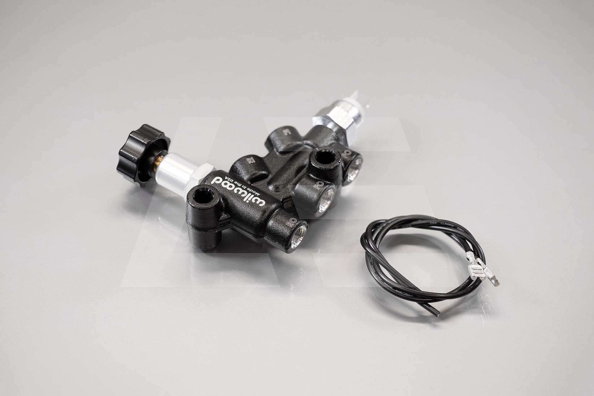 Wilwood Регулятор тормозного усилия, вход/выход 3/8-24 IF, 2-ух контурный с концевиком Изображение №1