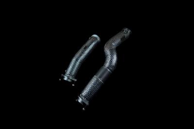 Be Solve System BS Приемные трубы (Downpipes) BMW X3M (F97) / X4M (F98), с термозащитой Фото