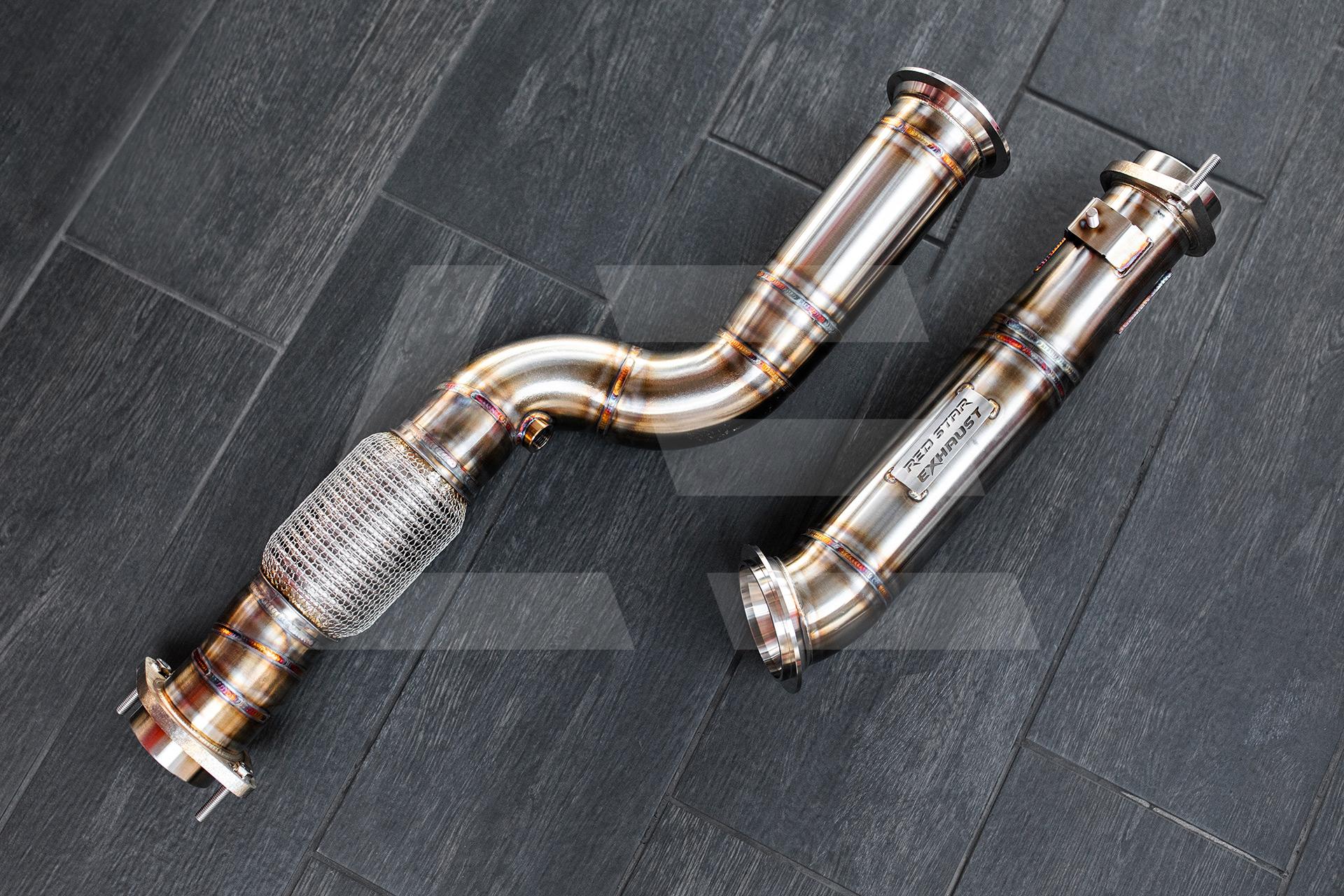 REDSTAR EXHAUST Приемные трубы (Downpipes) BMW M3, M4 (G8X) без катализаторов Изображение №1