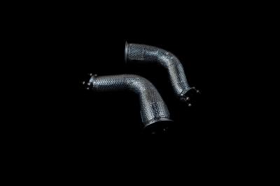 Be Solve System Приемные трубы (Downpipes) Porsche Cayenne Turbo (958) / Cayenne GTS (III), с термозащитой Фото